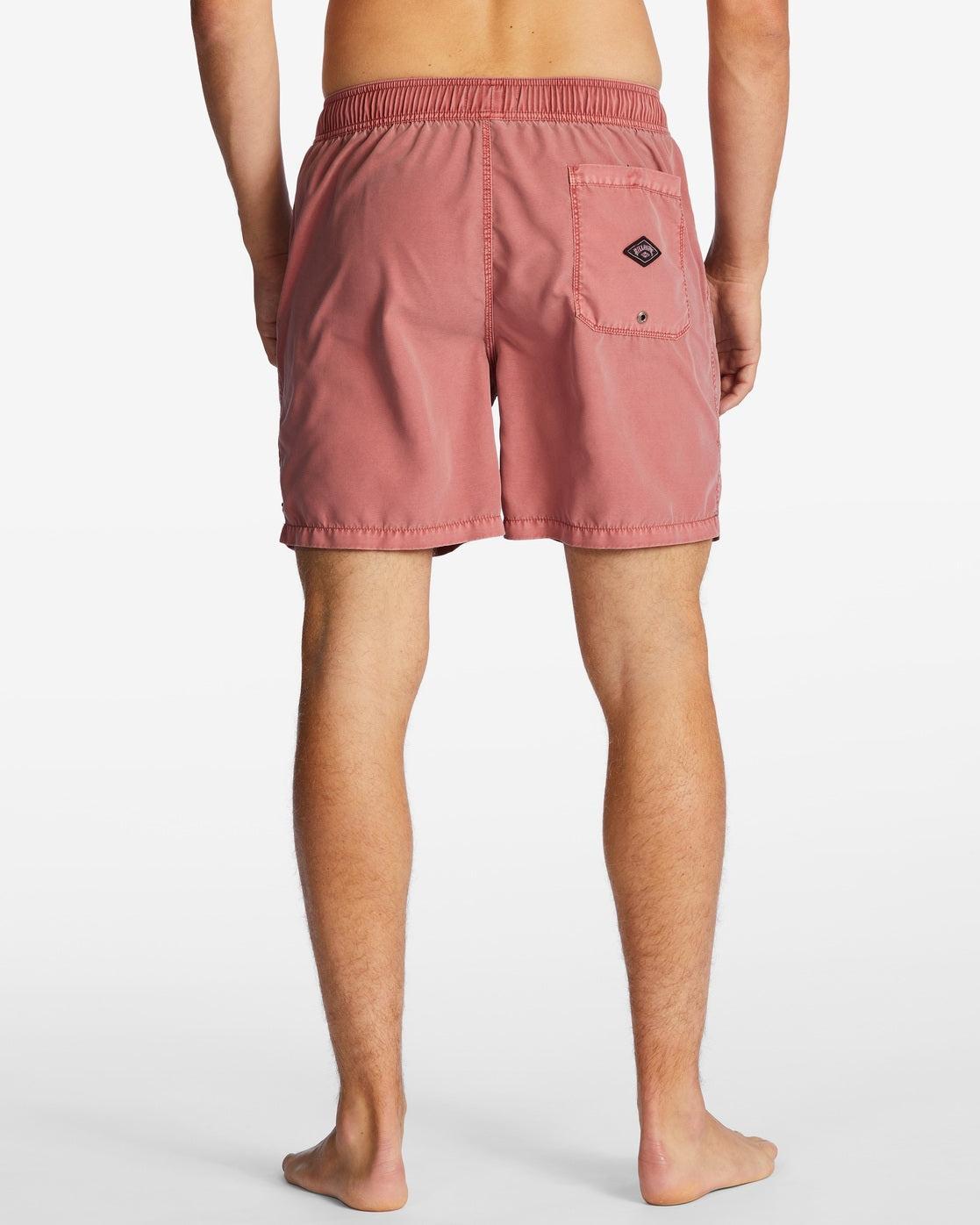 All Day Layback 17" Swim Trunks - Dusty Red Male Product Image