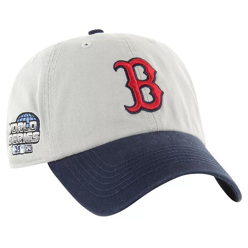 Mens 47 Gray/Navy Boston Red Sox Sure Shot Classic Franchise Fitted Hat Product Image