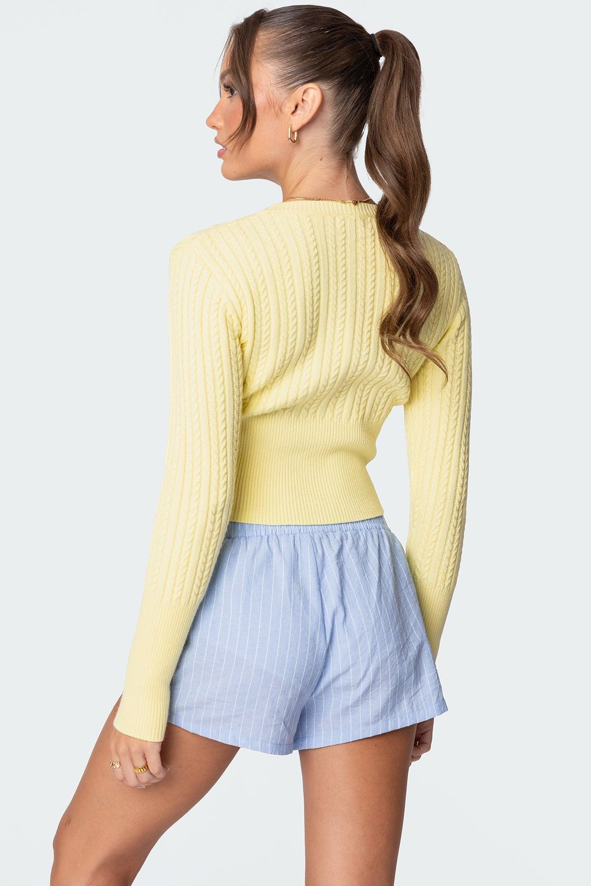 Mallory Cable Knit Sweater Product Image