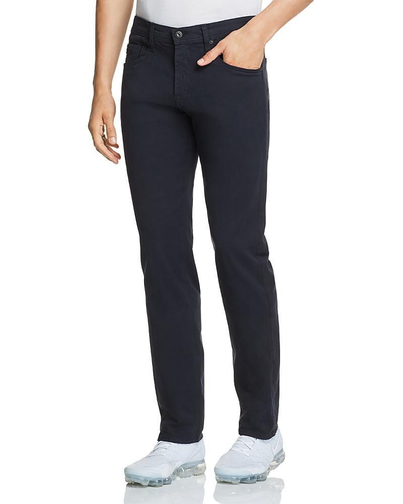 AG Tellis Sueded Stretch Sateen Slim Leg Pants Product Image