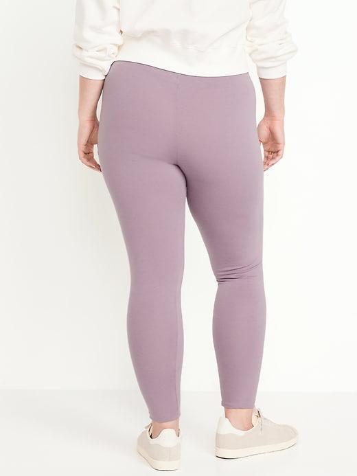 High-Waisted Jersey Ankle Leggings Product Image