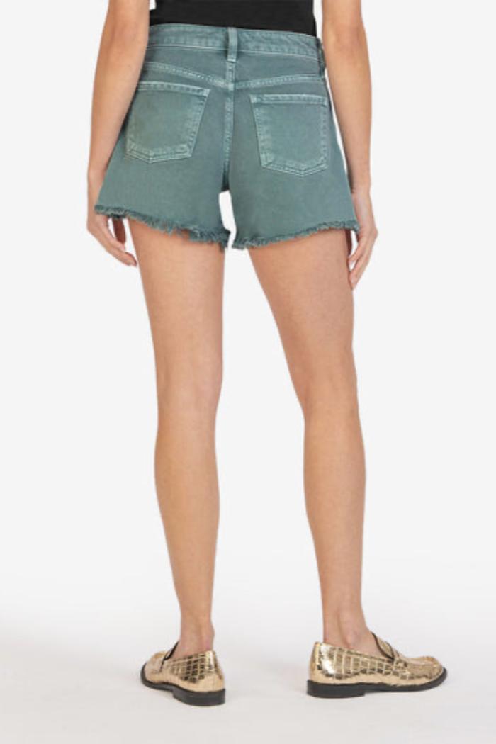 Jane High Rise Long Short - Turquoise Product Image