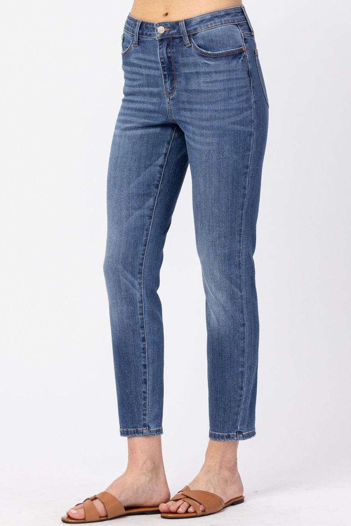 82294   Diane Hi-Rise Slim Fit Non-Distressed Jeans by Judy Blue Jeans Product Image