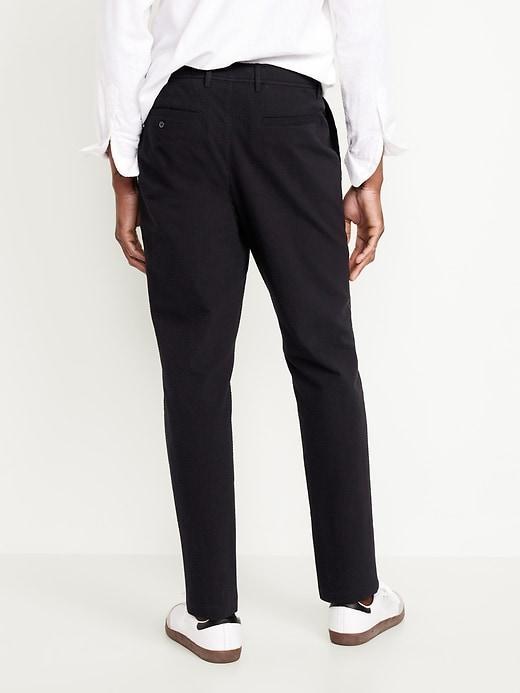 Loose Taper Seersucker Pants Product Image