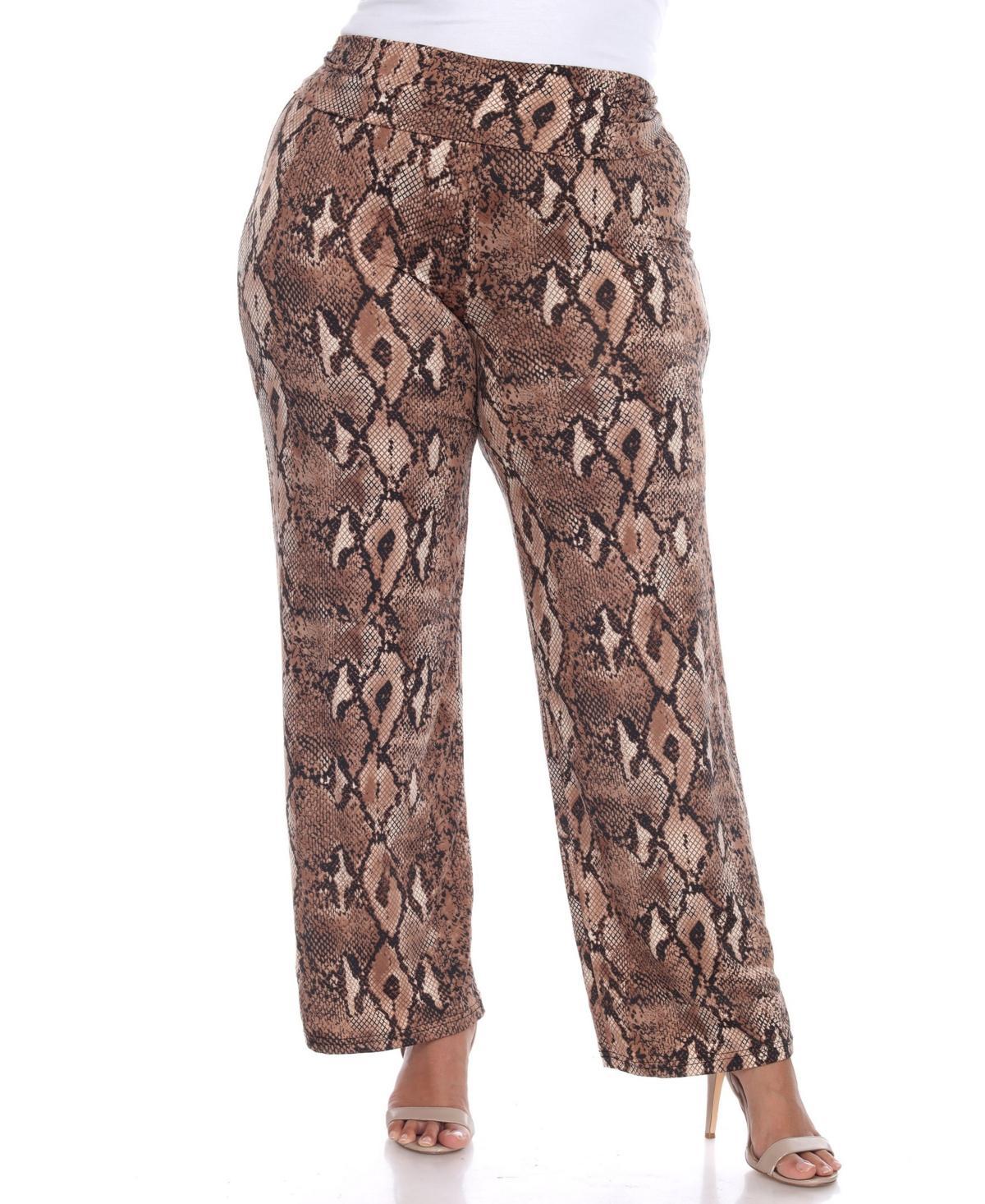 Plus Size Printed Palazzo Pants Product Image