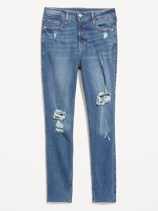 Extra High-Waisted Rockstar 360° Stretch Super-Skinny Jeans Product Image