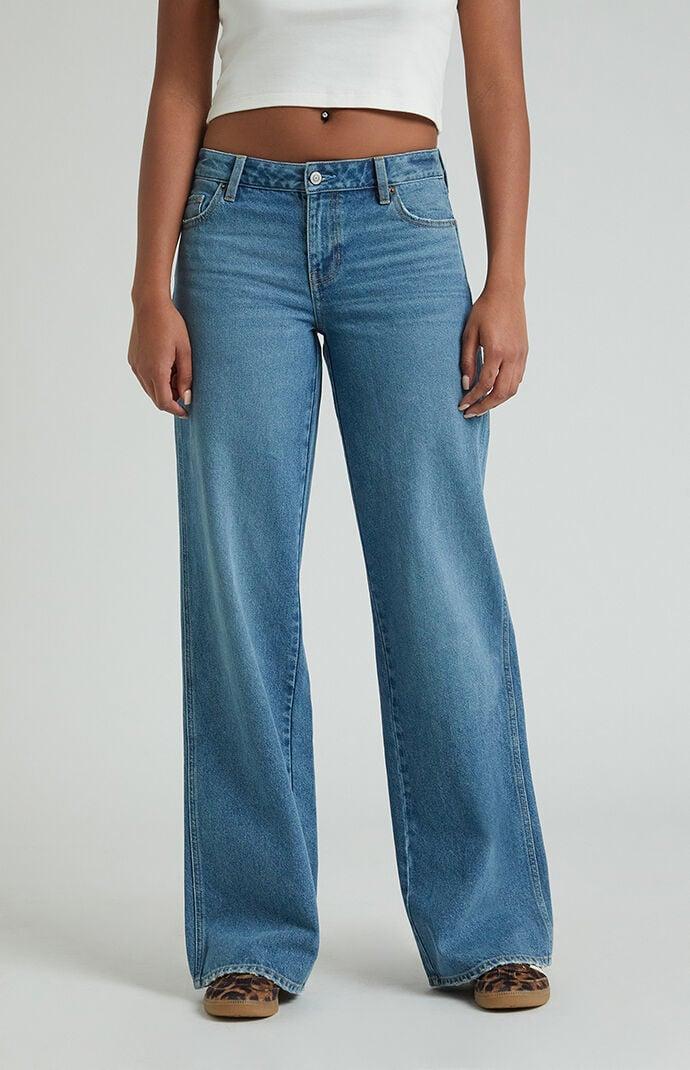 Womens Casey Low Rise Baggy Jeans - Product Image