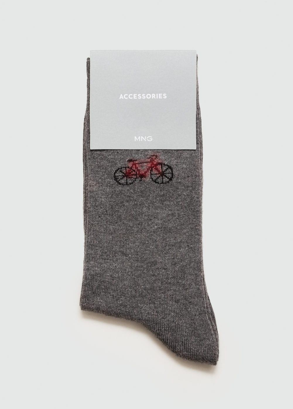 MANGO MAN - Cotton bike socks greyMen Product Image