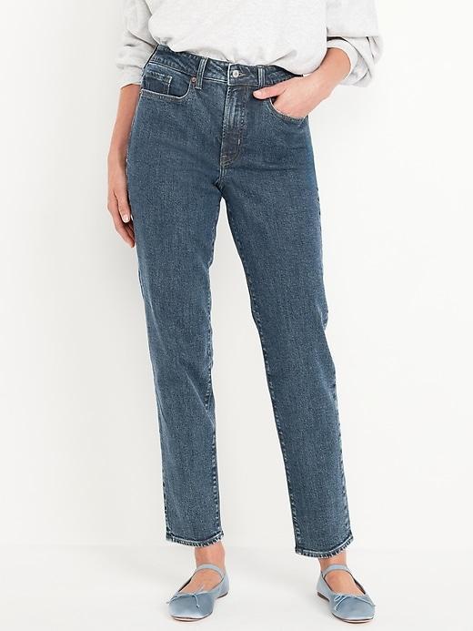 High-Waisted OG Straight Ankle Jeans Product Image