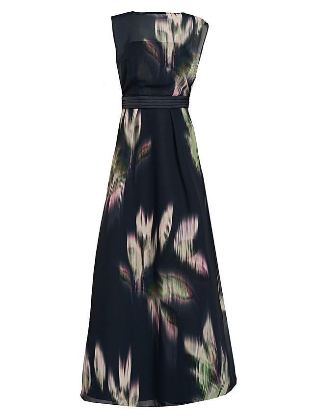 Womens Tess Chiffon Leaf Gown Product Image