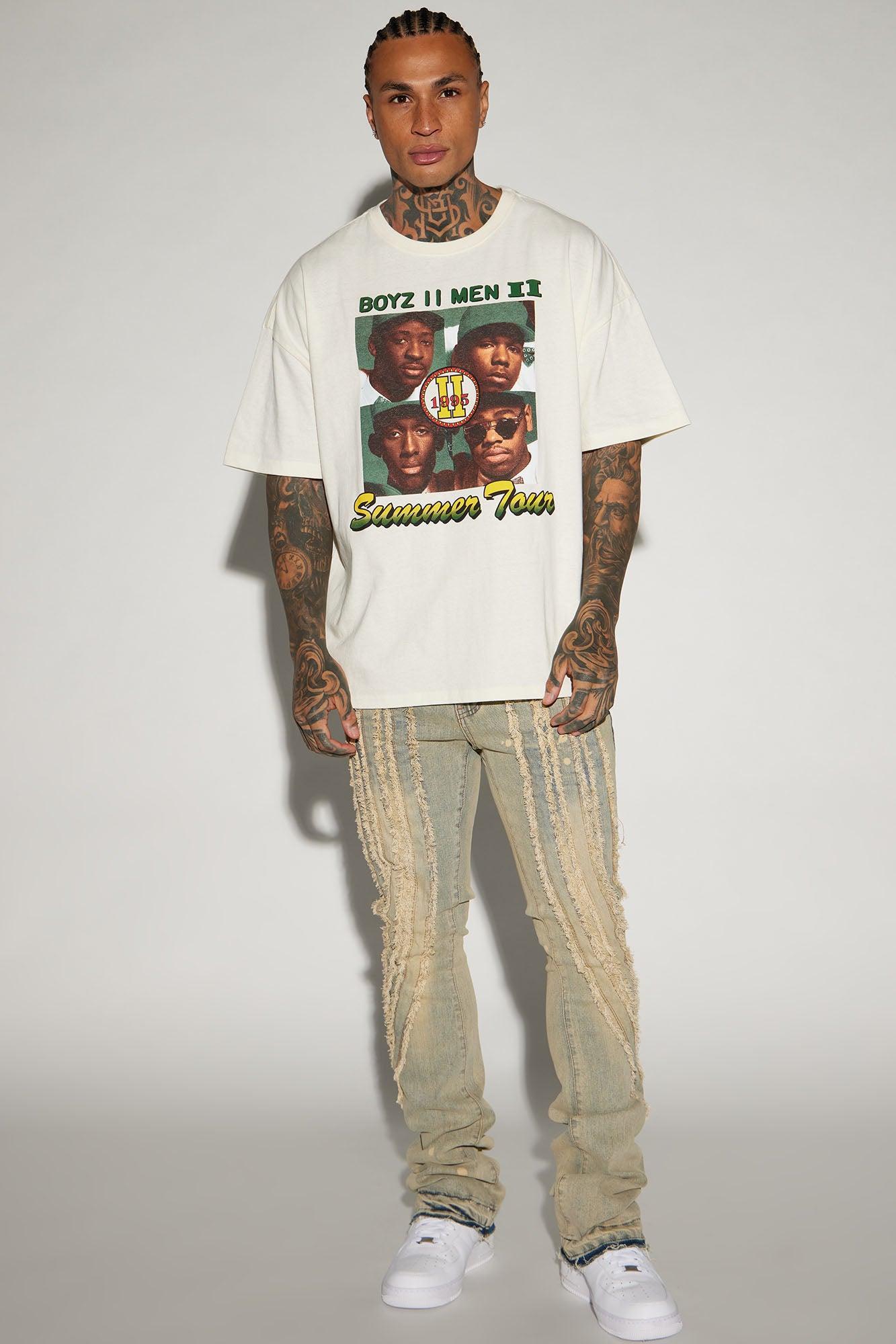 Boyz II Men Summer Tour Oversized Short Sleeve Tee - White Product Image