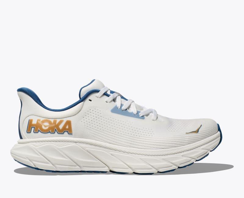 HOKA Mens Arahi 7 Shoes in Stardust/Electric Cobalt, Size 12 Product Image