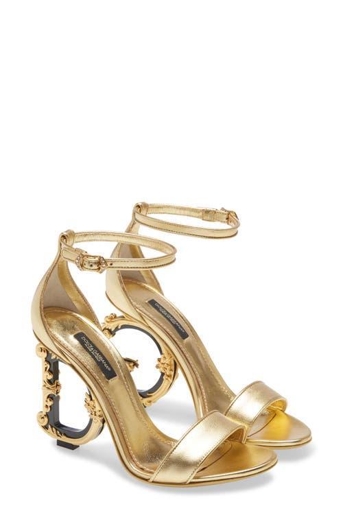 Dolce & Gabbana Keira Baroque DG Heel Sandal Product Image