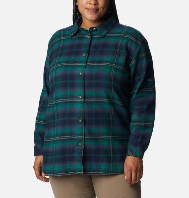 Columbia Women's Holly Hideaway Flannel Shirt - Plus Size- Product Image