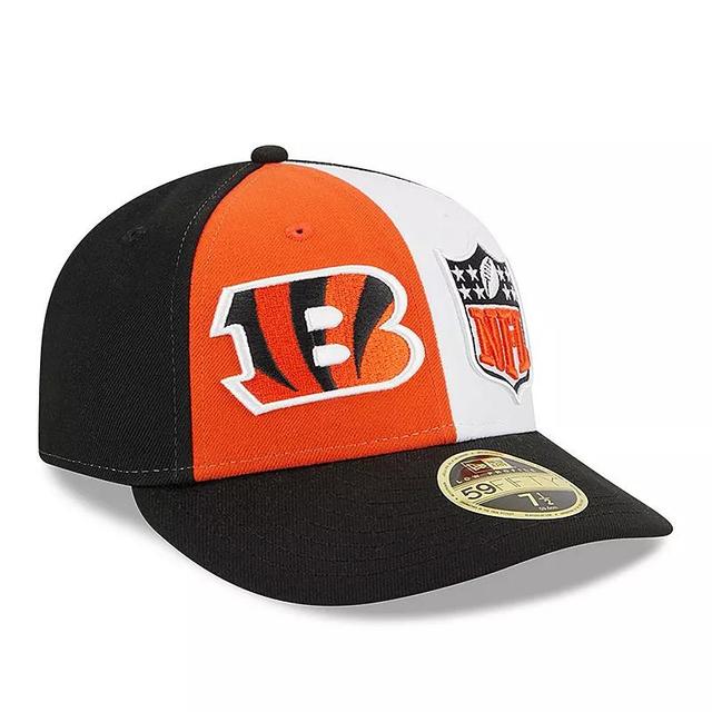 Mens New Era /Black Cincinnati Bengals 2023 Sideline Low Profile 59FIFTY Fitted Hat Product Image