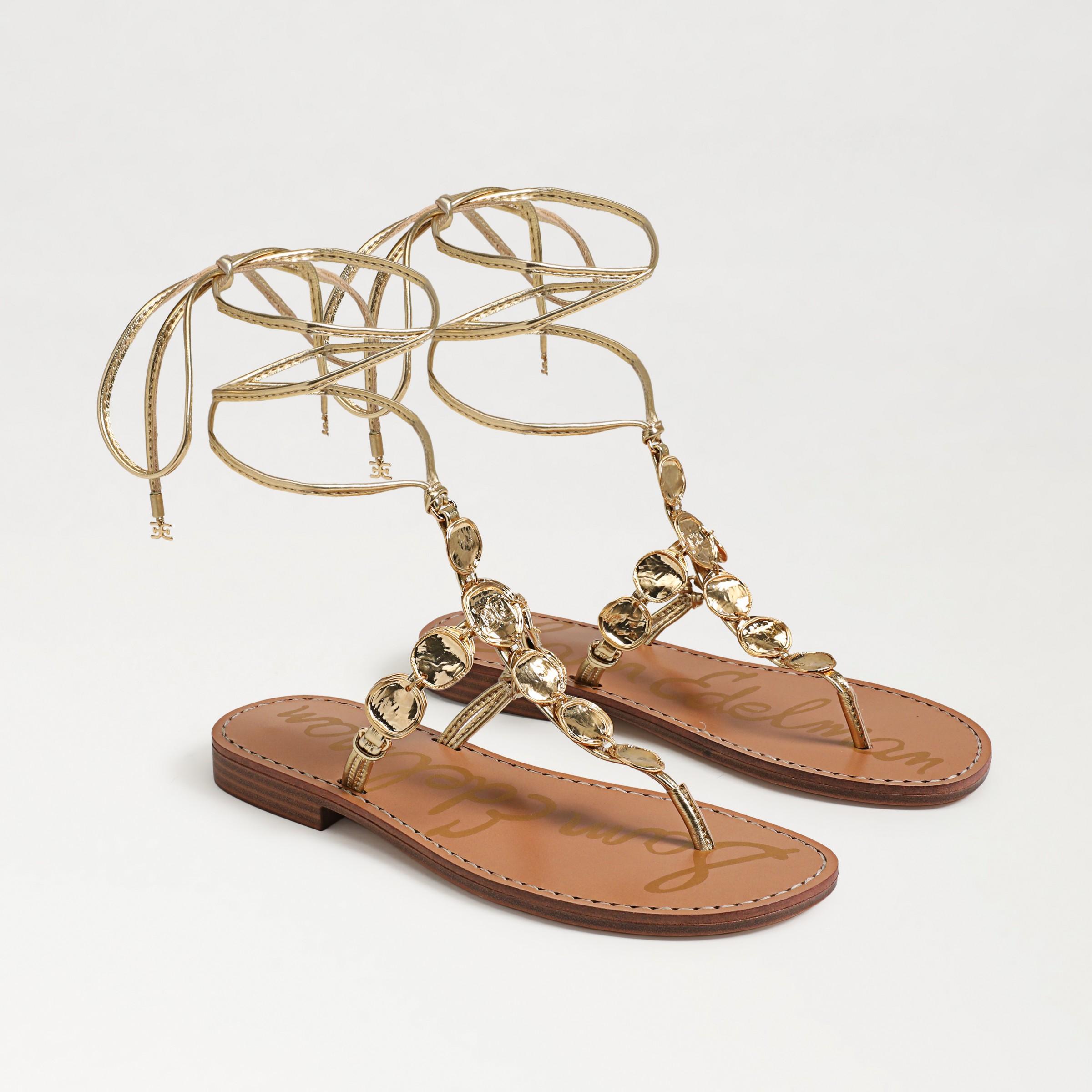 Sam Edelman Deirdre Wrap Sandal Mine Metallic Product Image