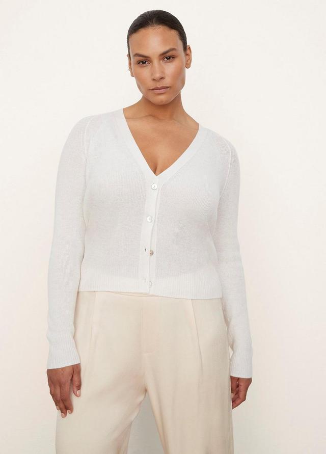 Cashmere Ribbed Raglan Cardigan Product Image