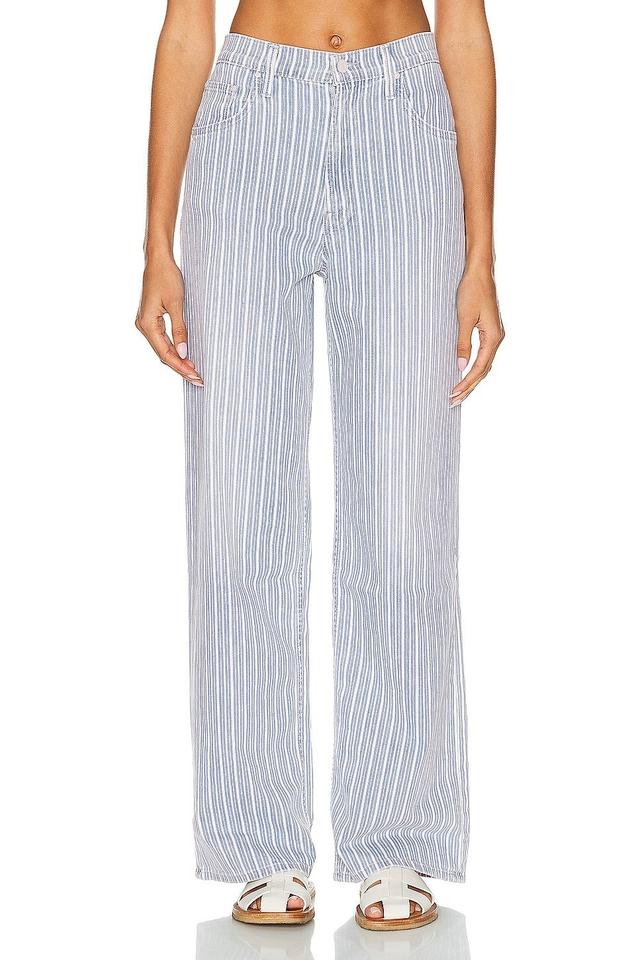 Mother High Rise Striped Spinner Jeans in Lined Up Product Image