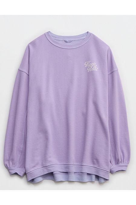 Aerie REAL Crew Sweatshirt Women's Product Image