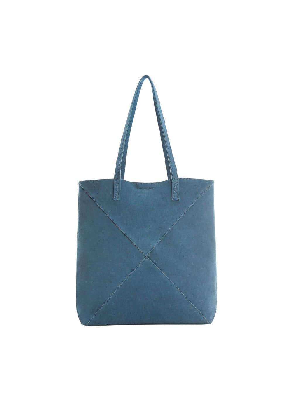 MANGO - Leather shopper bag - One size - Women Product Image