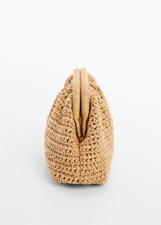 MANGO - Rattan clutch bag - One size - Women Product Image