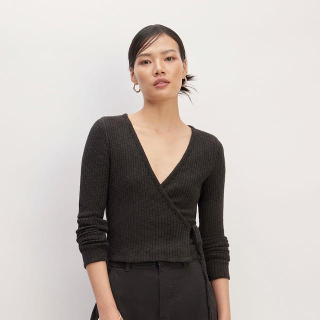 Cozy-Rib Wrap Top by Everlane Product Image