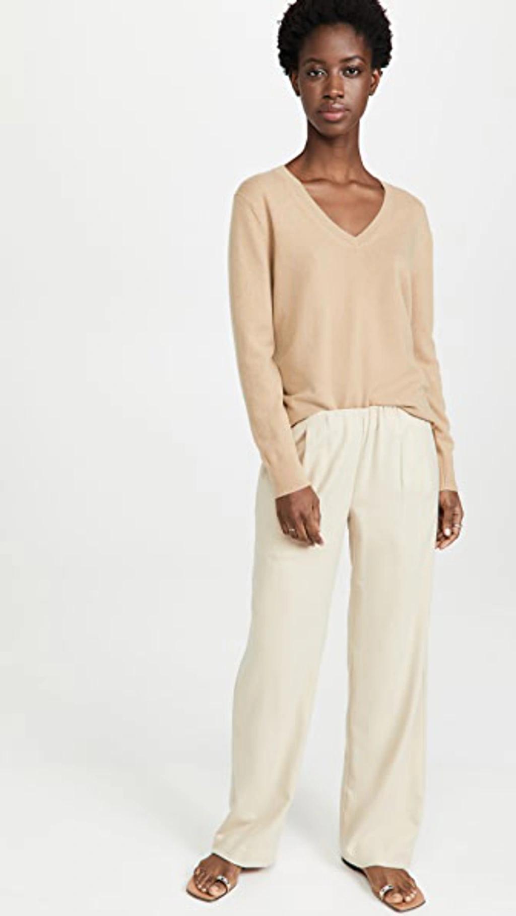 Weekend V-neck Cashmere Sweater In Camel Product Image