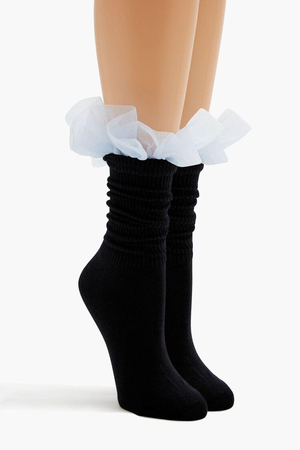 Ruffle-Trim Crew Socks | Forever 21 Product Image