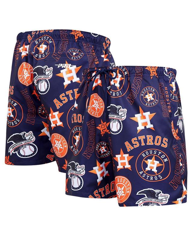 Pro Standard Mens Navy Houston Astros Toss Logo Woven Shorts Product Image