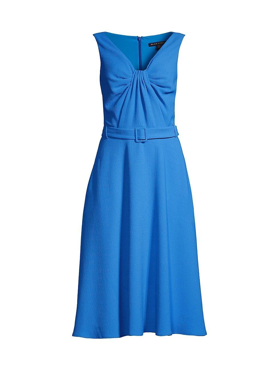 Womens Vieata Belted V-Neck Midi-Dress product image