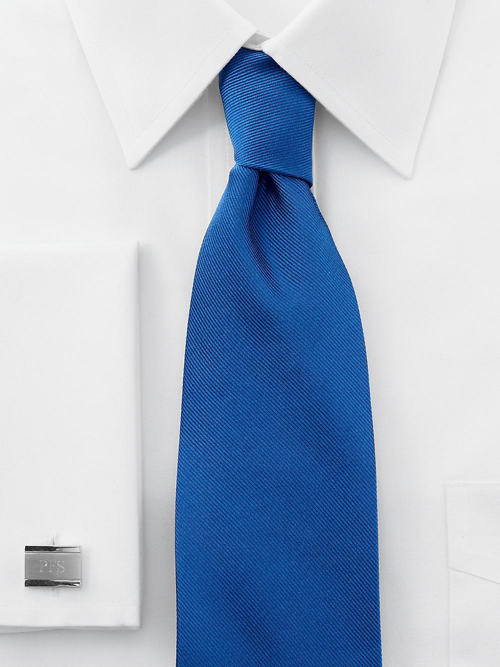 Solid Twill Woven Silk Tie - Wine Product Image