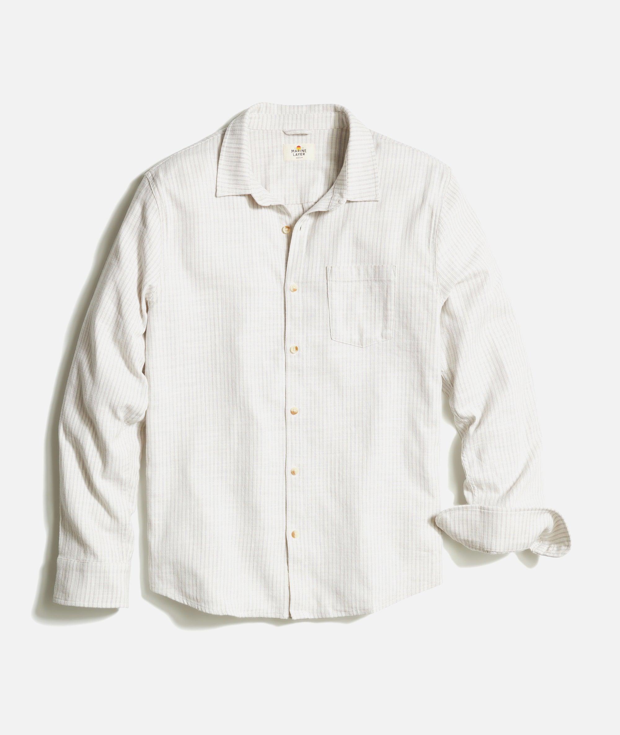 Stretch Selvage Long Sleeve Shirt Product Image