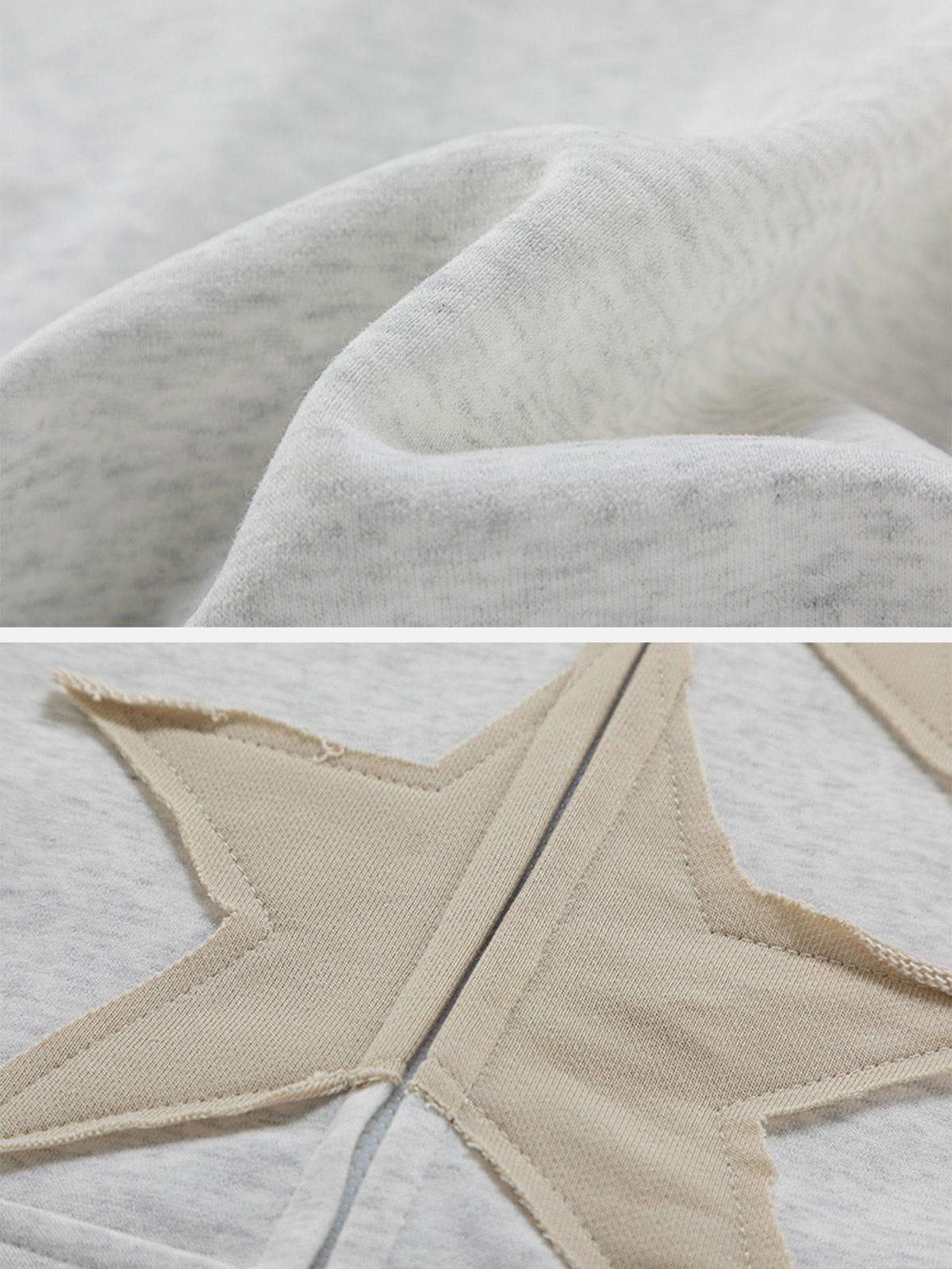 Aelfric Eden Embroidery Star Zip Up Hoodie Product Image