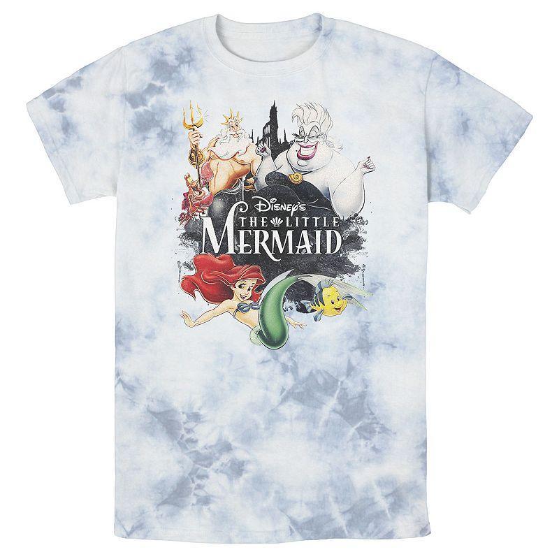 Mens Disney The Little Mermaid VHS Cover Portrait Bomabrd Wash Tee Product Image