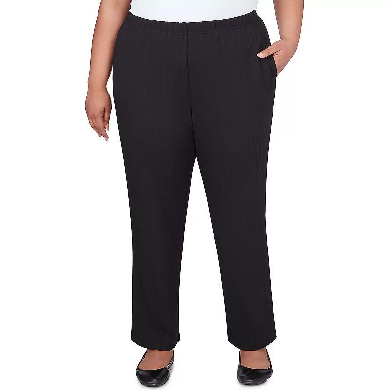 Plus Size Alfred Dunner Ribbed Pants, Womens product image