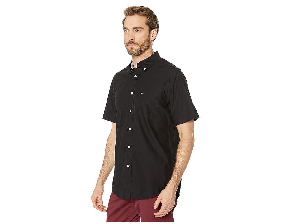 Tommy Hilfiger Maxwell Short Sleeve Button Down Shirt (Deep Knit ) Men's Clothing Product Image