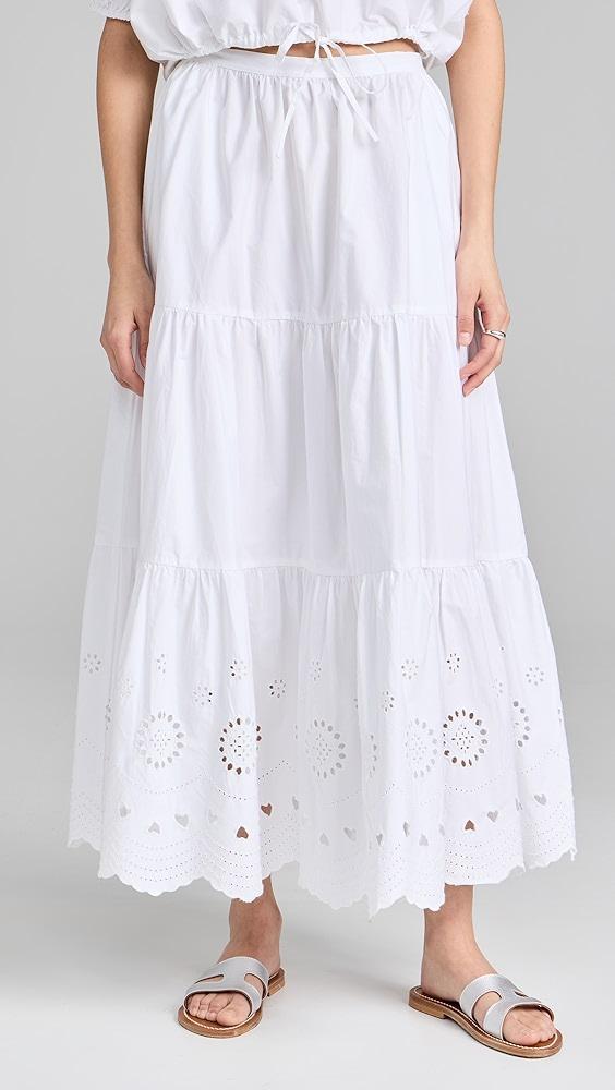 Kerri Rosenthal Gabrielle Eyelet Maxi Skirt | Shopbop Product Image