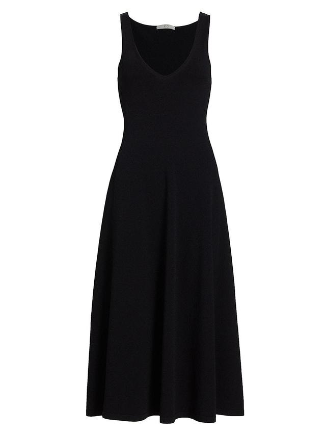 Womens Sleeveless Knit Midi-Dress Product Image