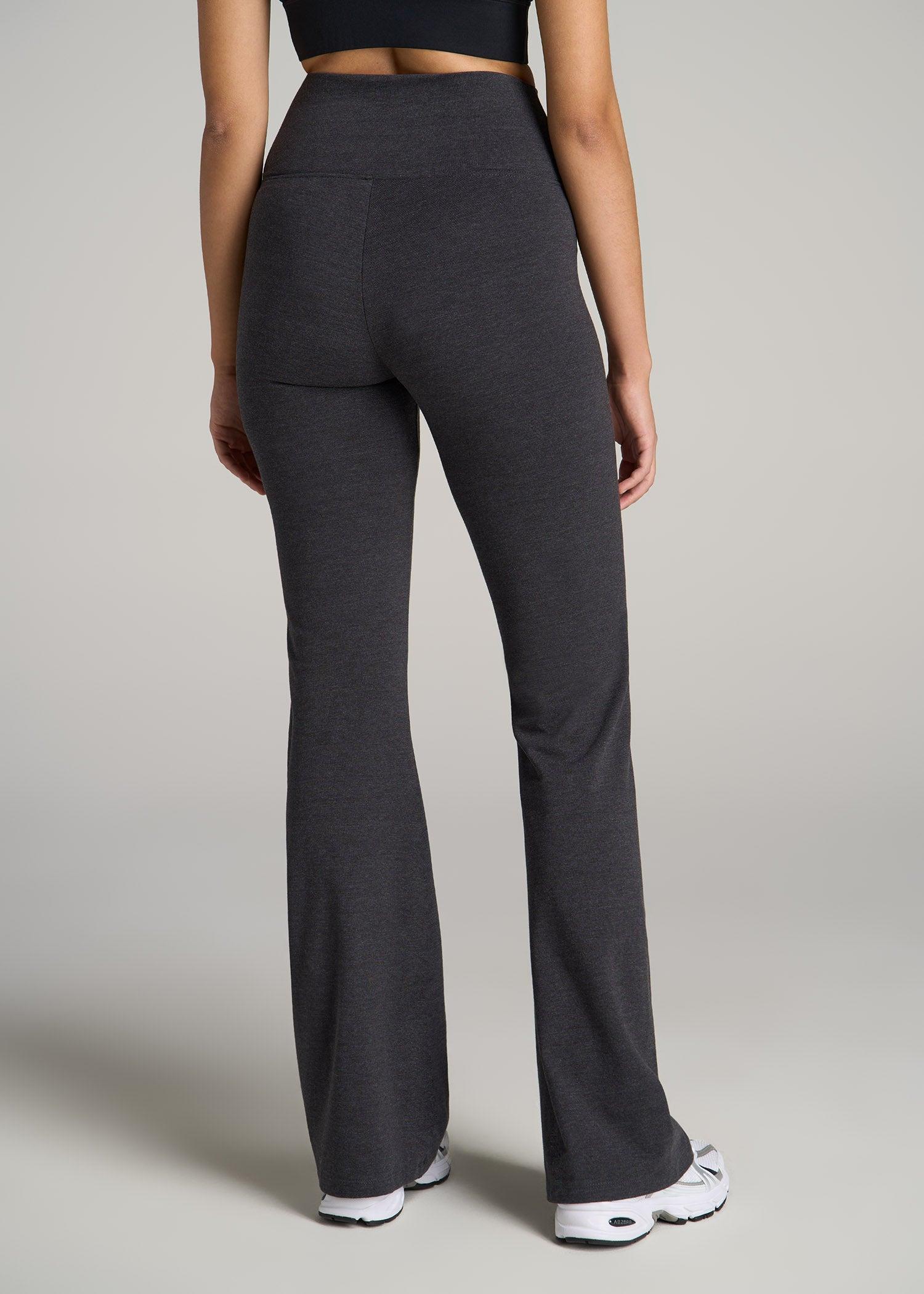 Tall Women's Cotton Flare Legging in Shadow Grey Mix Product Image