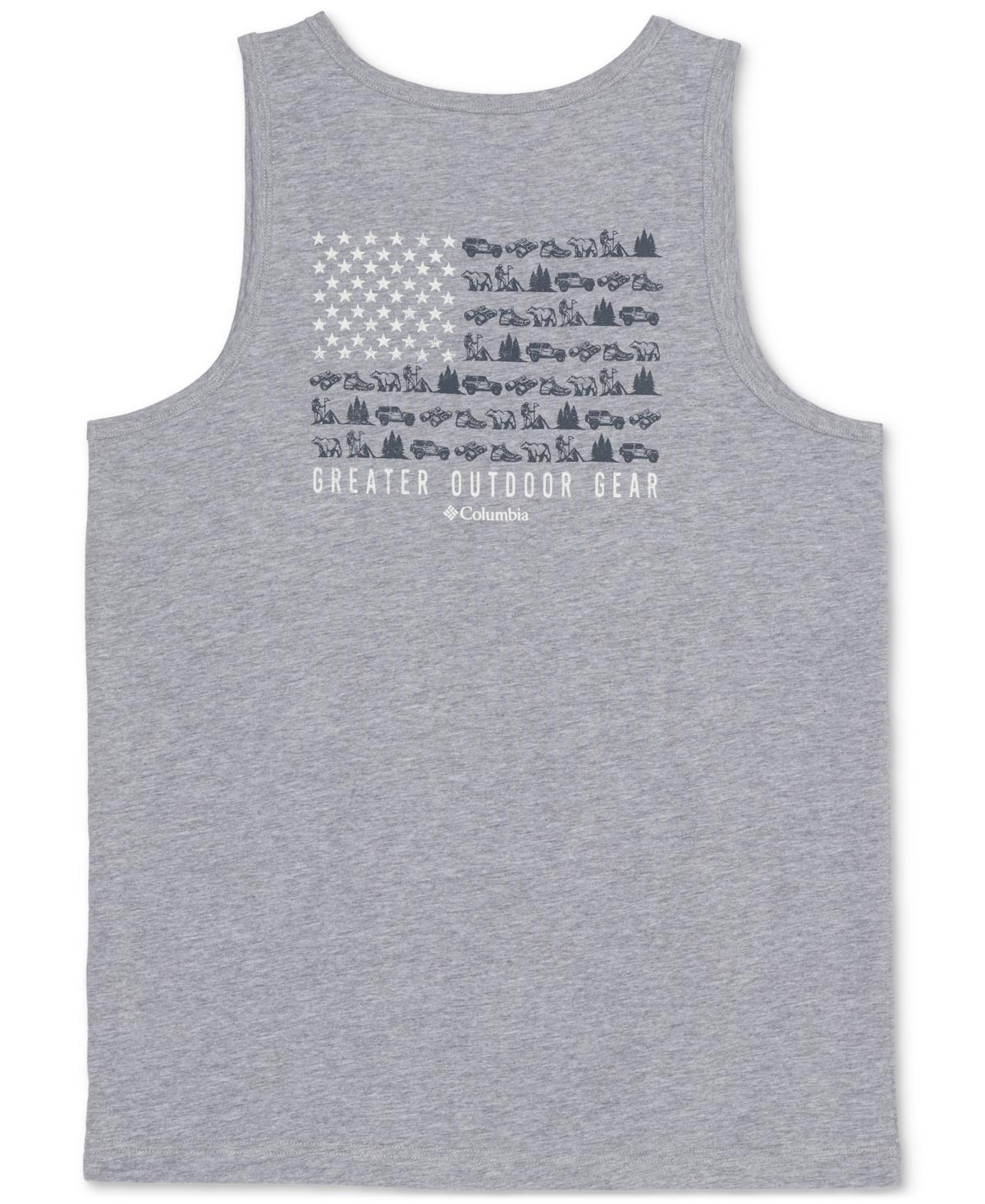 Columbia Mens Logo Flag Graphic Tank Top Product Image