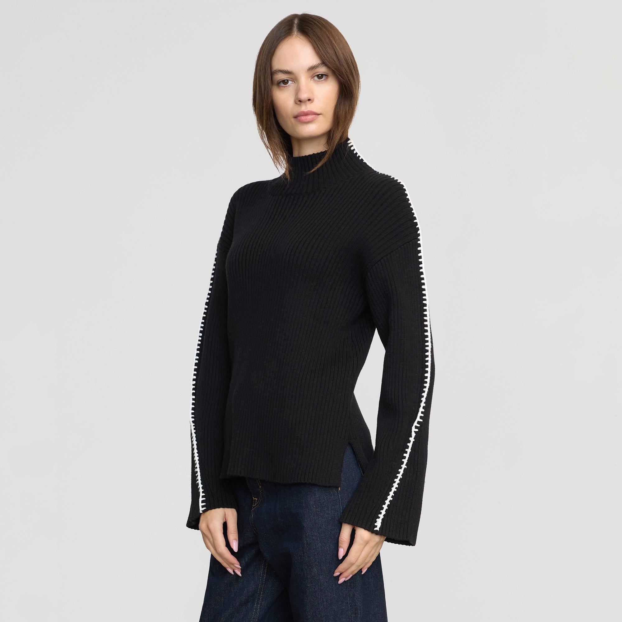 Aki Organic Cotton Contrast Stitch Sweater Product Image