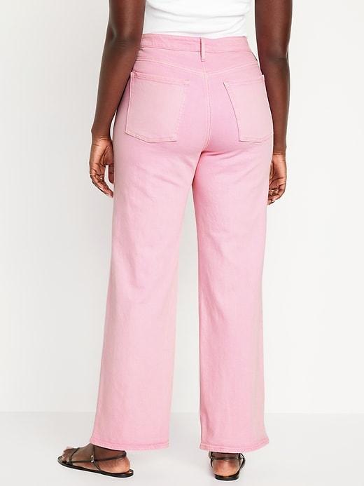 Extra High-Waisted Sky-Hi Wide-Leg Jeans Product Image