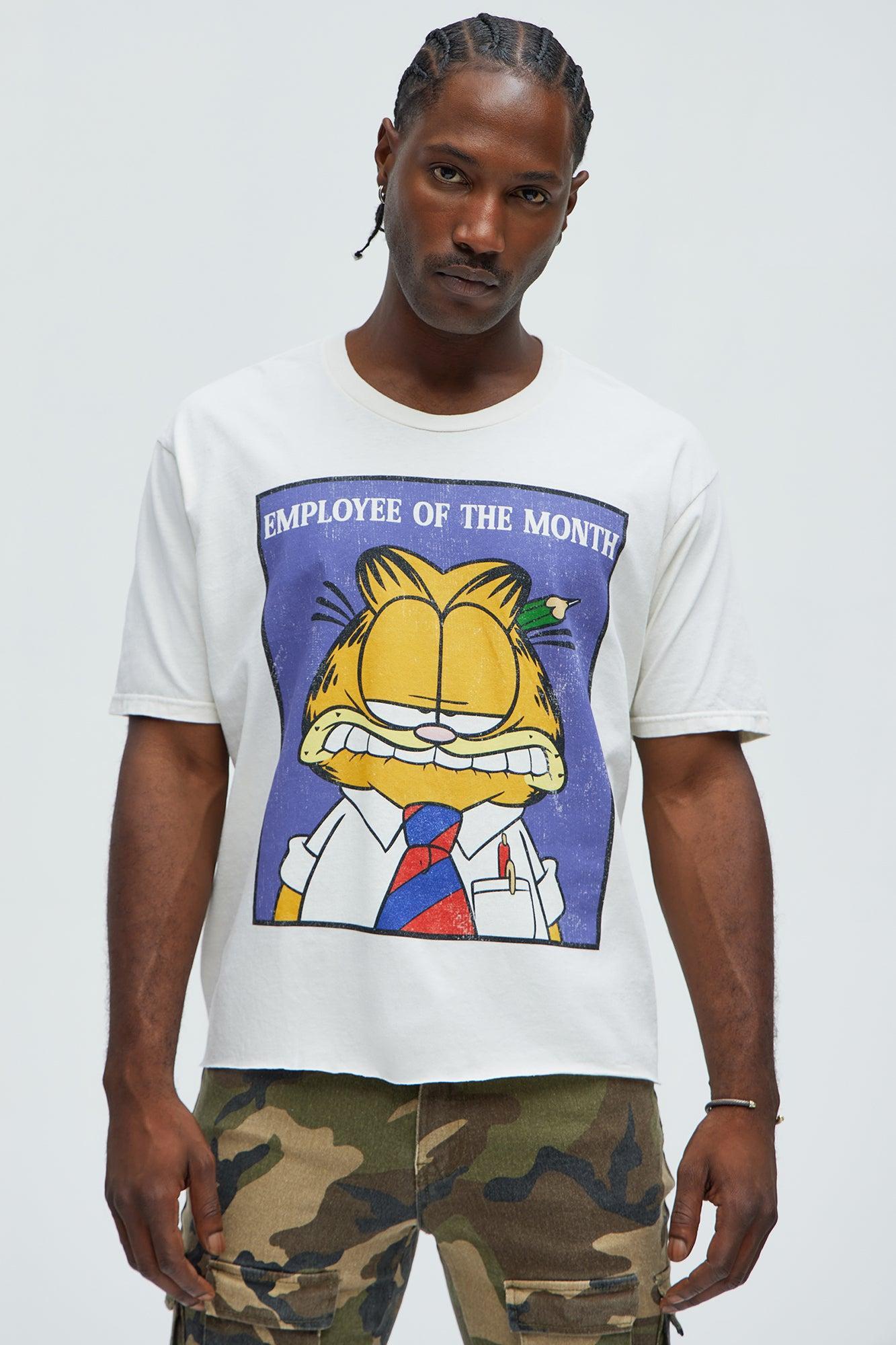 Garfield Employee Of The Month Oversized Short Sleeve - Off White Product Image