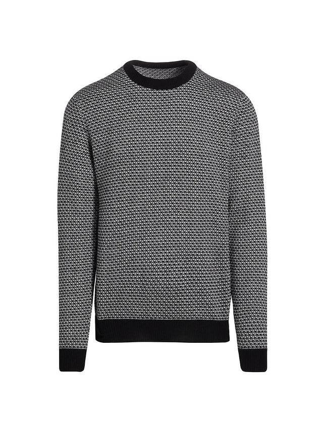 Mens COLLECTION Mini Jacquard Crewneck Sweater Product Image