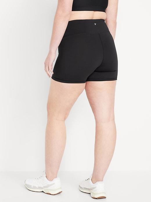 High-Waisted PowerSoft Biker Shorts -- 4-inch inseam Product Image