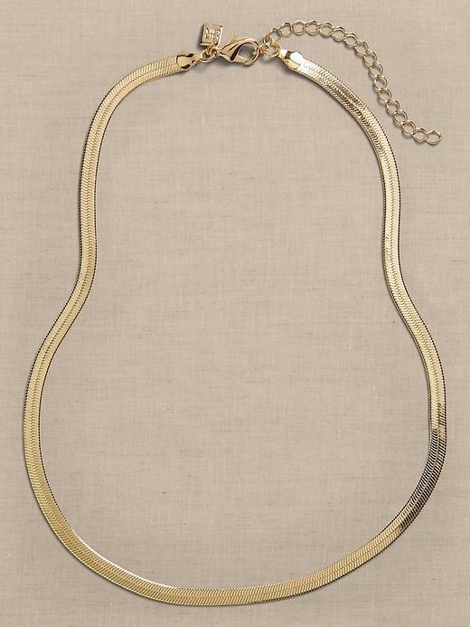 Flat Herringbone Necklace Product Image