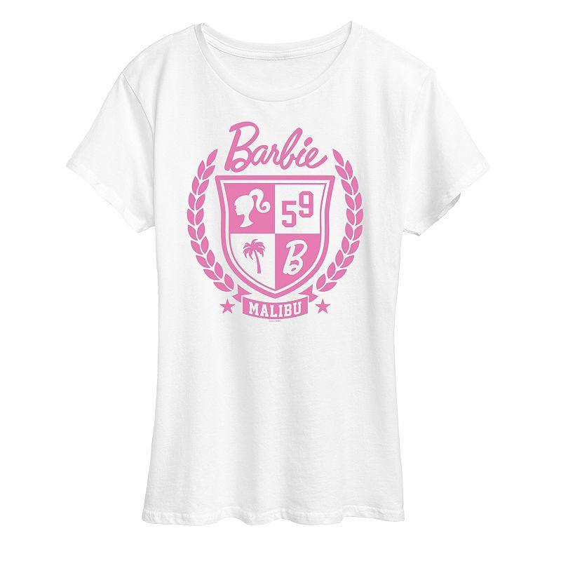 Womens Barbie Varsity Malibu Seal Graphic Tee Product Image