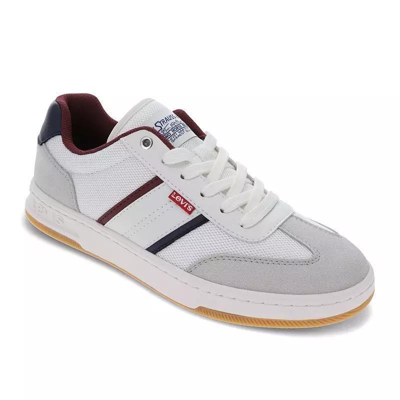 Levis Zane Mens Sneakers White Navy Red Product Image