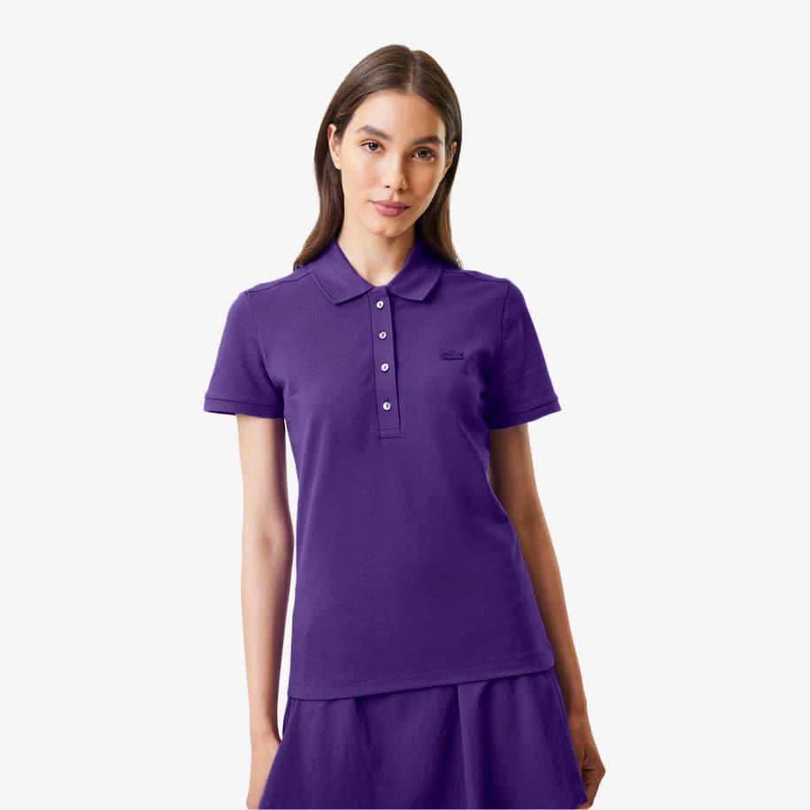 Women's L.12.D Slim Fit Stretch Mini Piqué Polo Product Image