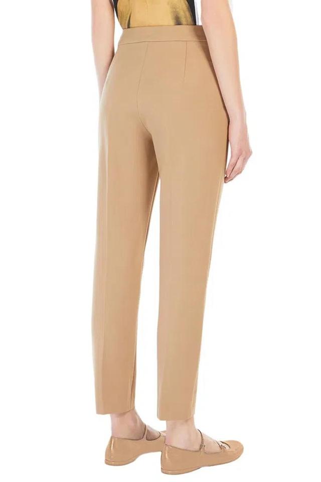 MAX MARA Viscose Jersey Trousers In Beige Product Image